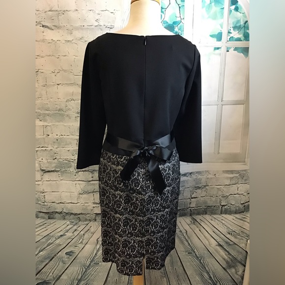 Teri Jon size 8 dress with jeweled belt - Picture 4 of 7